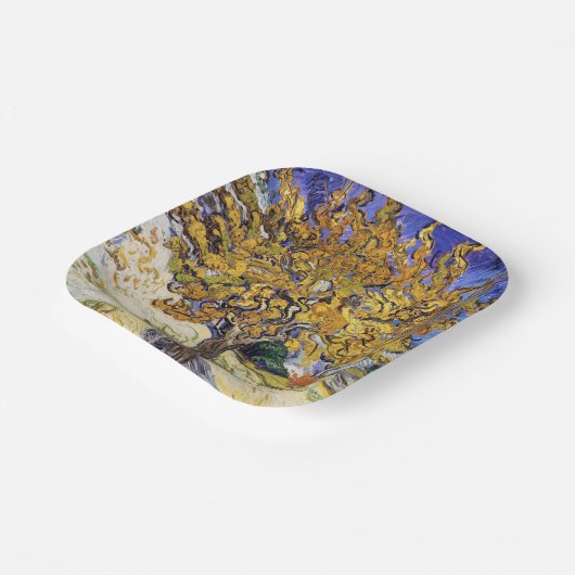 Vincent van Gogh - Der Mulberry-Baum Pappteller (Gewinkelt)