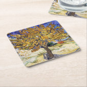 Vincent van Gogh - Der Mulberry-Baum Rechteckiger Pappuntersetzer (angewinkelt)