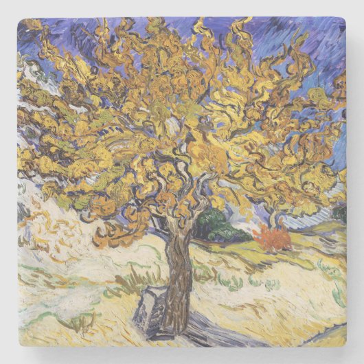 Vincent van Gogh - Der Mulberry-Baum Steinuntersetzer (Vorderseite)