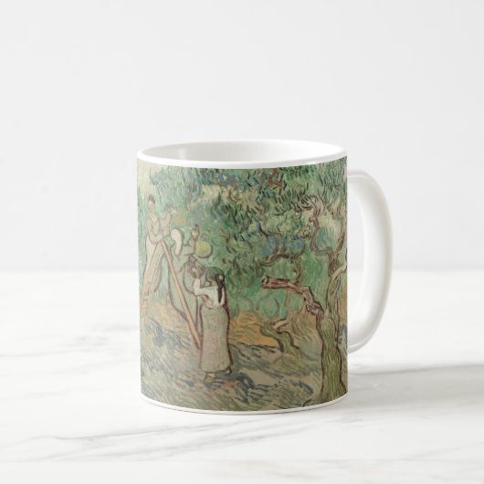 Vincent van Gogh | der olivgrüne Obstgarten Kaffeetasse (VorderseiteRechts)