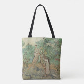Vincent van Gogh | der olivgrüne Obstgarten Tasche (Rückseite)