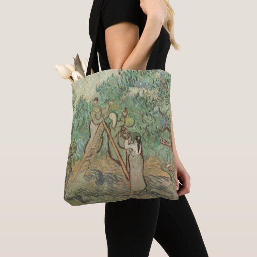 Vincent van Gogh | der olivgrüne Obstgarten Tasche (Von Nahem)