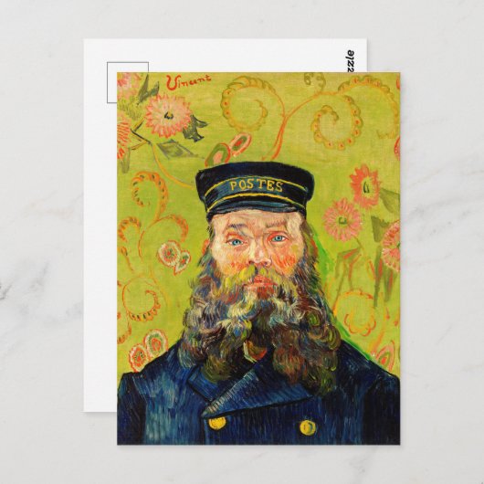 Vincent Van Gogh Der Postman Joseph Roulin Postkarte (Vorne/Hinten)