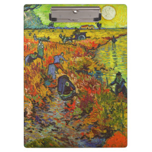 Vincent van Gogh - Der rote Weinberg Klemmbrett