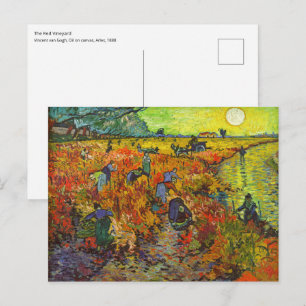 Vincent van Gogh - Der rote Weinberg Postkarte