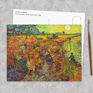Vincent van Gogh - Der Rote Weinberg Postkarte