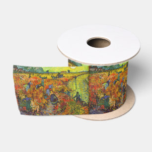 Vincent van Gogh - Der rote Weinberg Satinband