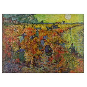 Vincent van Gogh - Der rote Weinberg Schneidebrett
