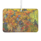 Vincent van Gogh - Der rote Weingarten Autolufterfrischer (Rückseite)