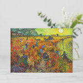 Vincent van Gogh - Der rote Weingarten Einladung (Stehend Vorderseite)