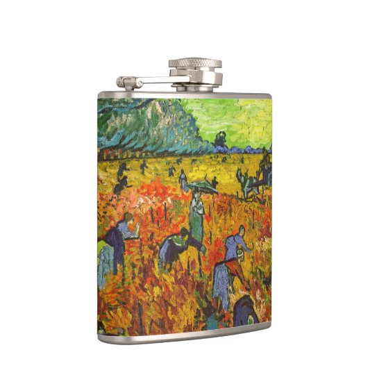 Vincent van Gogh - Der rote Weingarten Flachmann (Rechts)