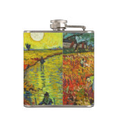 Vincent van Gogh - Der rote Weingarten Flachmann (Rückseite)