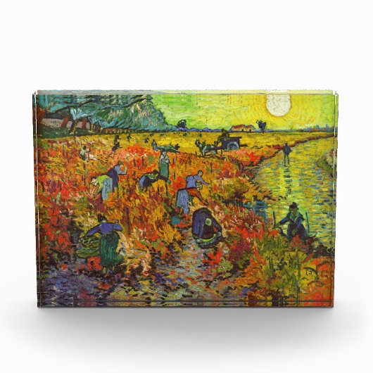 Vincent van Gogh - Der rote Weingarten Fotoblock (Vorderseite)