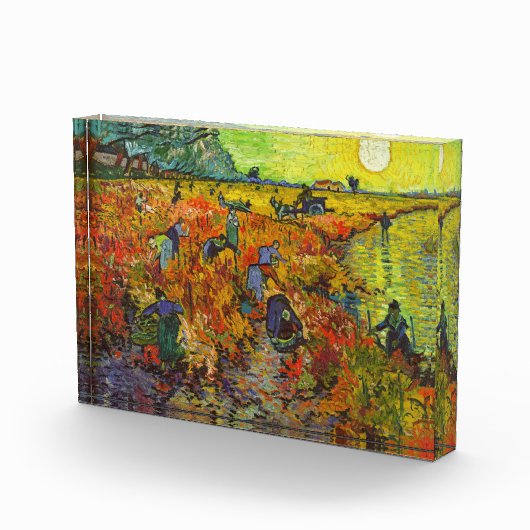 Vincent van Gogh - Der rote Weingarten Fotoblock (Rechts)