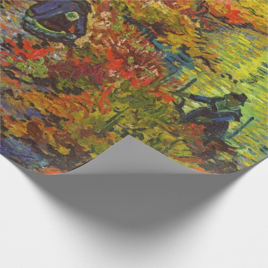 Vincent van Gogh - Der rote Weingarten Geschenkpapier (Ecke)