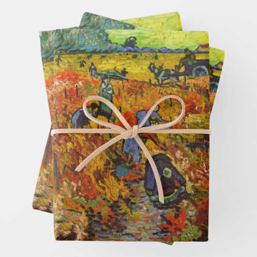 Vincent van Gogh - Der rote Weingarten Geschenkpapier Set (Beispiel)