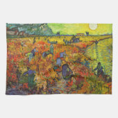 Vincent van Gogh - Der rote Weingarten Geschirrtuch (Horizontal)