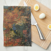 Vincent van Gogh - Der rote Weingarten Geschirrtuch (Viertel Falte)