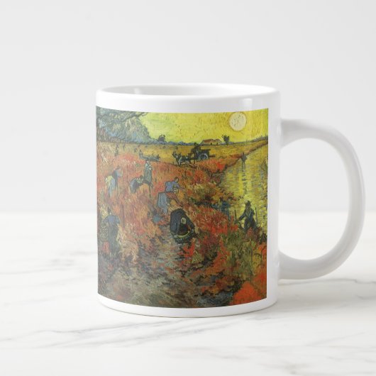 Vincent van Gogh - Der rote Weingarten Jumbo-Tasse (Rechts)