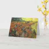 Vincent van Gogh - Der rote Weingarten Karte (Gelbe Blume)