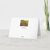 Vincent van Gogh - Der rote Weingarten Karte (Rückseite)