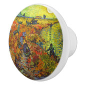 Vincent van Gogh - Der rote Weingarten Keramikknauf (Rechts)