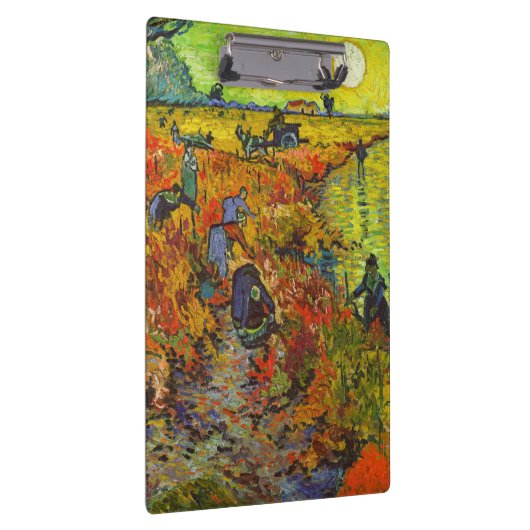 Vincent van Gogh - Der rote Weingarten Klemmbrett (Rechts)