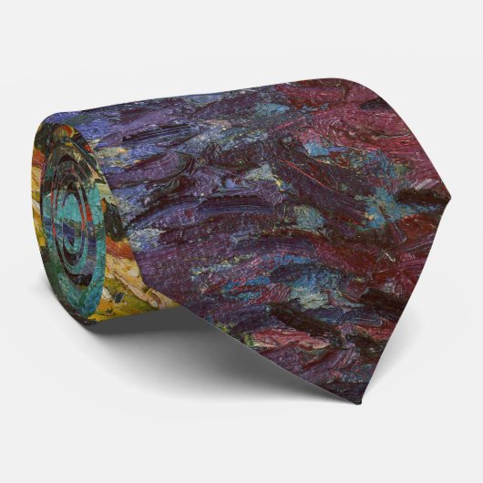 Vincent van Gogh - Der rote Weingarten Krawatte (Gerollt)