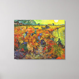 Vincent van Gogh - Der rote Weingarten Leinwanddruck