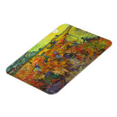 Vincent van Gogh - Der rote Weingarten Magnet (Linke Seite)