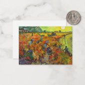 Vincent van Gogh - Der rote Weingarten Mitteilungskarte (Vorderseite/Rückseite Beispiel)