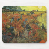 Vincent van Gogh - Der rote Weingarten Mousepad (Vorne)