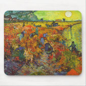 Vincent van Gogh - Der rote Weingarten Mousepad (Vorne)