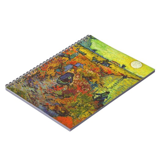 Vincent van Gogh - Der rote Weingarten Notizblock (Linke Seite)