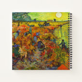 Vincent van Gogh - Der rote Weingarten Notizblock (Rückseite)