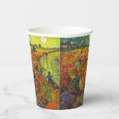 Vincent van Gogh - Der rote Weingarten Pappbecher (Rechts)