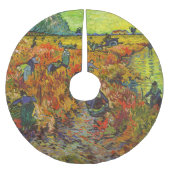 Vincent van Gogh - Der rote Weingarten Polyester Weihnachtsbaumdecke (Vorderseite)