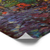 Vincent van Gogh - Der rote Weingarten Poster (Ecke)