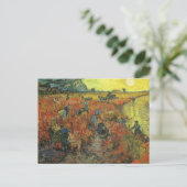 Vincent van Gogh - Der rote Weingarten Postkarte (Stehend Vorderseite)