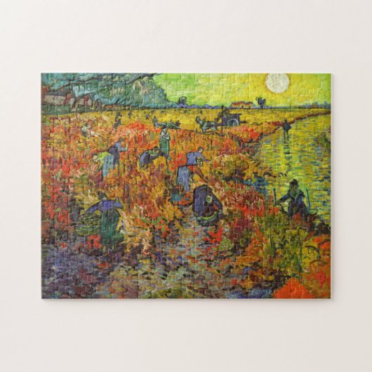 Vincent van Gogh - Der rote Weingarten Puzzle (Horizontal)