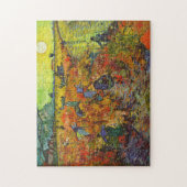 Vincent van Gogh - Der rote Weingarten Puzzle (Vertikal)
