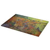 Vincent van Gogh - Der rote Weingarten Schneidebrett (Ecke)