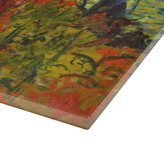 Vincent van Gogh - Der rote Weingarten Schneidebrett (Ecke)