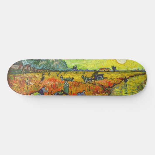 Vincent van Gogh - Der rote Weingarten Skateboard (Horizontal)