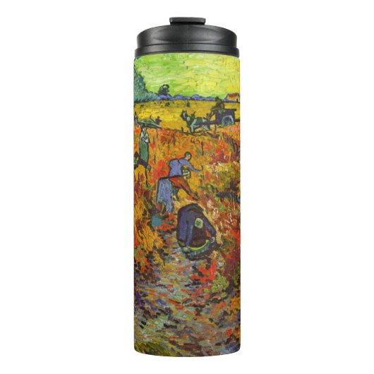Vincent van Gogh - Der rote Weingarten Thermosbecher (Vorderseite)