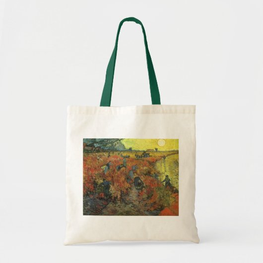 Vincent van Gogh - Der rote Weingarten Tragetasche (Vorne)