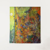 Vincent van Gogh - Der rote Weingarten Wandteppich (Vorderseite)