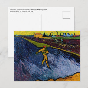 Vincent van Gogh - Der Sämann: Außenbezirke von Ar Postkarte