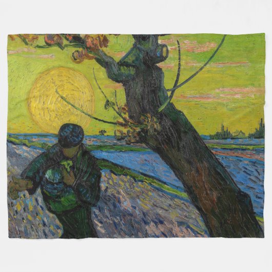Vincent van Gogh - Der Sämann Fleecedecke (Vorderseite (Horizontal))