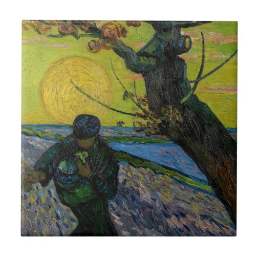 Vincent van Gogh - Der Sämann Fliese (Vorderseite)